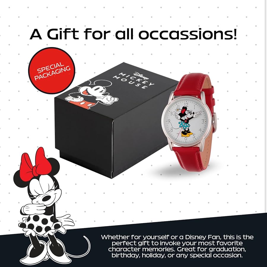 Amazon | Disney Women's 'Minnie Mouse' Quartz Metal Watch